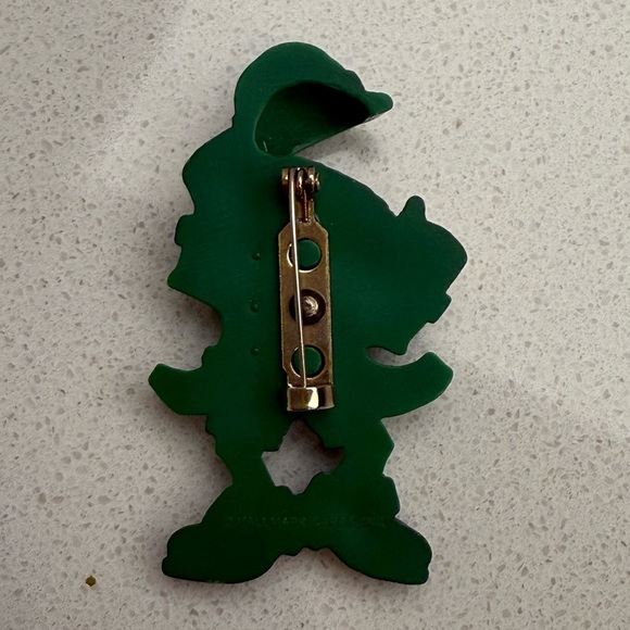 Vintage Leprechaun Brooch Pin 1980s Hallmark St. Patrick's Day - Picture 3 of 6